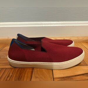Rothy's Slip on Sneakers in Garnet